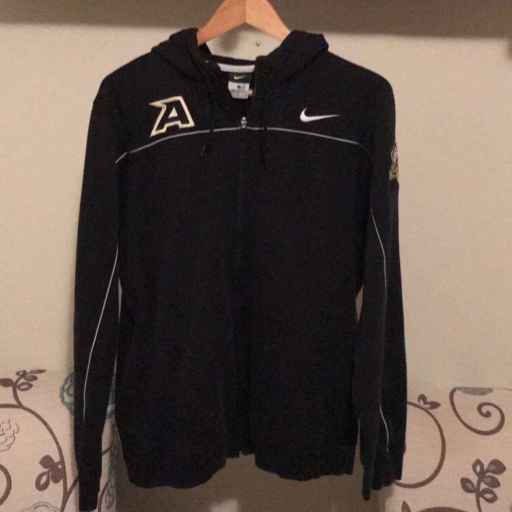 Nike Zip-up Hooded Sweatshirt Army Football
